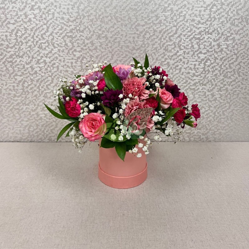 Букет цветов в коробке Идиллия